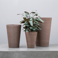 Pot de fleurs en plastique noir à prix d'usine, différentes couleurs, pour extérieur, maison, jardin, jardinière en plastique faite à la main