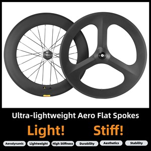 Bán buôn sản phẩm mới: Bộ bánh xe carbon 700C, vành xe đường trường, bộ phanh, bộ bánh xe 700C, bánh xe đạp cố định, bánh xe đĩa 406. - Product Image 4