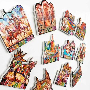 Imán de nevera 3D personalizado al por mayor, recuerdos turísticos de Europa, España, <span class=keywords><strong>Valencia</strong></span>, Mallorca, Tenerife, <span class=keywords><strong>Barcelona</strong></span>, pegatina con mensaje - Product Image 3