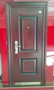 Высококачественные наружные двери, Современная Стальная бронированная пуленепробиваемая дверь безопасности для жилых помещений