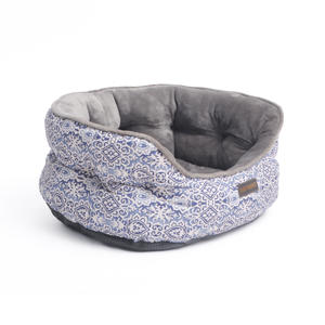 Elegante Flanell-Luxus-Hunde betten mit festem Muster, die Plüsch komfort für den Raum Ihrer Haustiere bieten - Product Image 2