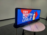 Pantalla LED para Taxi, Publicidad en Vidrio Trasero, Doble Cara, 4G WIFI, Panel LED para Techo de Taxi, Pantalla LED para Vehículo
