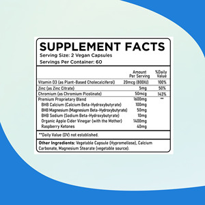 Cápsulas Keto de Alta Calidad con Vitamina D3 que Ayudan a Mantener el Rendimiento Máximo y los Niveles Óptimos de Cetonas, Cápsulas para la Pérdida de Peso - Product Image 2