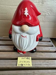 Handpainted gốm Santa Claus <span class=keywords><strong>Cookie</strong></span> <span class=keywords><strong>Jar</strong></span> cho nhà bếp & giáng sinh Đảng trang trí sử dụng cho thực phẩm lưu trữ Closeout mục - Product Image 3