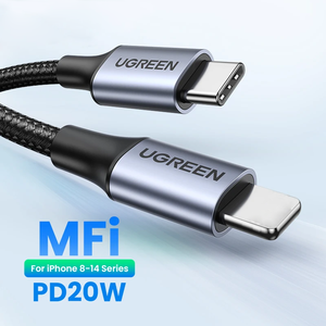 <span class=keywords><strong>C</strong></span>âble de charge <span class=keywords><strong>USB</strong></span> <span class=keywords><strong>C</strong></span> vers iOS UGREEN MFi, certification MFi rapide, <span class=keywords><strong>c</strong></span>âble de données 8 broches vers Type <span class=keywords><strong>C</strong></span> pour <span class=keywords><strong>iPhone</strong></span> 15 14 13 <span class=keywords><strong>12</strong></span> - Product Image 4