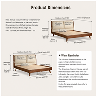 Lit Moderne Entièrement en Bois Style Nordique Luxe Vintage avec Tête de Lit Rembourrée en Teck Massif Écologique pour Chambre d'Hôtel