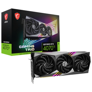 Tarjeta Gráfica Usada MSI GeForce RTX <span class=keywords><strong>4070</strong></span> <span class=keywords><strong>Ti</strong></span> GAMING <span class=keywords><strong>TRIO</strong></span> 12G con 12GB de Memoria GDDR6X Compatible con Procesador 9 7950X3D MSI RTX <span class=keywords><strong>4070</strong></span> <span class=keywords><strong>Ti</strong></span> - Product Image 1