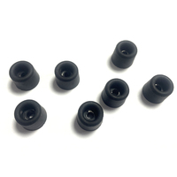Amortisseurs de vibrations silencieux en caoutchouc noir fileté personnalisés, certifiés ISO9001/TS16949, modèle FST