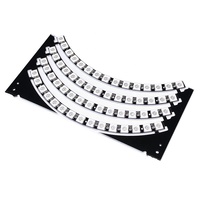 eParthub WS2812-60-Bit-Full-Color-Treiberträger LED-Lantern Ring Wanduhr Ringlicht 1/4 kann kaskadiert werden