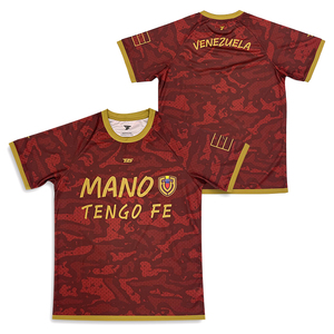 Camiseta de fútbol en blanco de gran tamaño personalizada para imprimir camisetas de fútbol con patrón de sublimación - Product Image 4