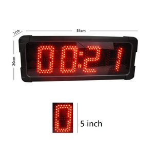 ساعة حائط إلكترونية محمولة 5 بوصة و 4 أرقام مع جهاز تحكم عن بعد - Product Image 2