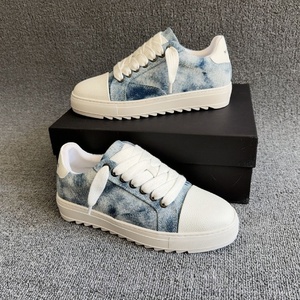 Chaussures de sport en toile à semelle épaisse avec logo personnalisé, lacets, bout rond, plateforme, chaussures classiques décontractées pour hommes - Product Image 2