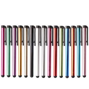 100 pcs/<span class=keywords><strong>lot</strong></span> stylet d'écran tactile capacitif pour IPhone IPad IPod tactile costume pour autre téléphone intelligent tablette métal stylet crayon - Product Image 2