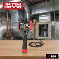 Endoskopi industri artikulasi 3.9mm, kamera Borescope kaku HD 720P dengan Probe tahan air IP67 dan sertifikasi CE