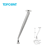 Pieds de table Topcent, style industriel, pour restaurant, bureau, banc, table à café, mobilier de salle à manger, en fonte et acier, pieds de table en métal