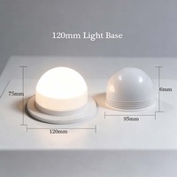 Noyau de lampe LED RGB 120 mm à 3 températures de couleur avec minuterie pour éclairage de meubles sphériques et cubiques lumineux