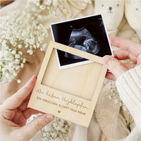 Cadre photo en bois de 5 pouces, annonce de grossesse par ultrasons, souvenir de naissance de nouveau-né, petite taille, origine Chine