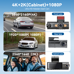 ADAS BSD 4K 3-Linsen Auto-Dashcam WiFi GPS 2K Innenraum 1080P Rückfahrkamera Nachtsicht Parkmodus 3,18 Zoll IPS-Bildschirm Armaturenbrett-Kamera - Product Image 5