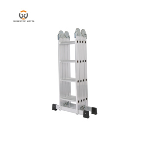 Scala in Alluminio Multifunzionale Certificata EN131 <span class=keywords><strong>con</strong></span> Capacità di 150 kg per Uso Domestico e Industriale - Product Image 2