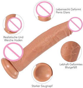 Consolador Realista Grande de Silicona Líquida, Consoladores Enormes con Fuerte Ventosa, Pene, Productos Sexuales para Adultos, Juguetes Sexuales para Mujeres - Product Image 1