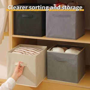 Foldable <b>Wardrobe</b> Organizer Clothes Household Non-woven Underwear Storage Box Finishing Box <b>Wardrobe</b> Miscellaneous Storage Box - Product Image 3