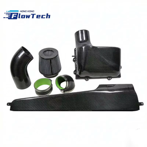 ระบบกรองอากาศเย็น FlowTech คาร์บอนไฟเบอร์ พร้อมกรองแบบกรวย สำหรับ VW Golf MK7 R GTI Audi S3 8V EA888 2.0T – ช่องลมเข้าขนาด 4 นิ้ว แบบไหลเวียนสูง - Product Image 3