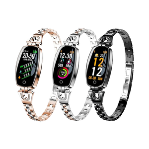Missgoal H8 của phụ nữ thông minh OLED tập thể dục Tracker xem kim cương dấu IP67 không thấm nước Heart Rate Monitor lịch thép - Product Image 4