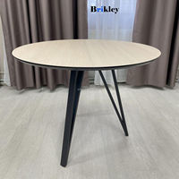 Plateau de table en stratifié phénolique compact Brikley 12 mm HPL, résistant à l'eau, rond, pour restaurant