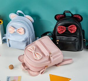 Zaino in Pelle PU Impermeabile Antifurto per Bambine con Chiusura a Cerniera per Scuola, Viaggi e Asilo - Product Image 1
