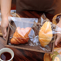 Personnalisé thermoscellage auto-adhésif Mooncake Grains Dessert pain Biscuit Cookies Opp plastique petit sac d'emballage pour boulangerie