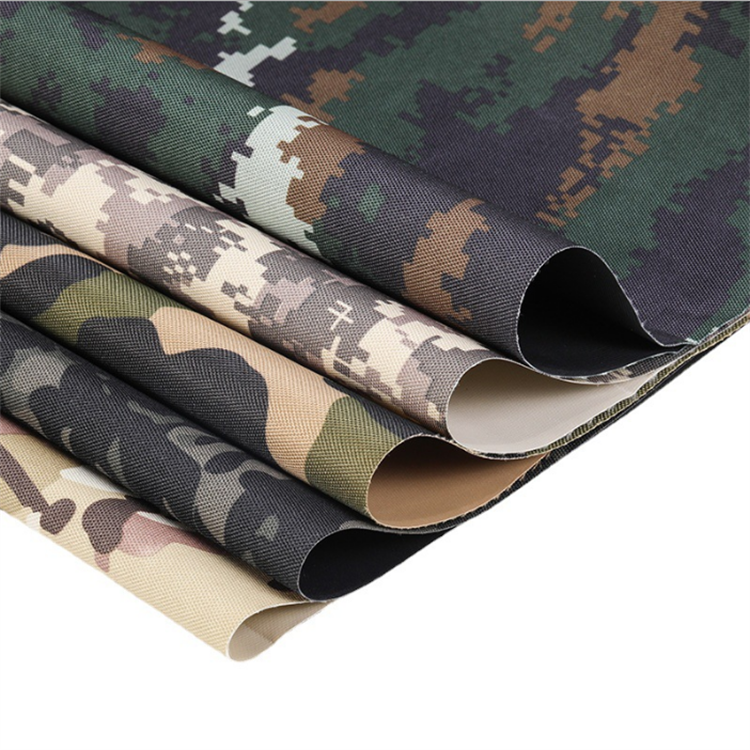 thin waterproof camouflage printing micro fiber oxford fabric
