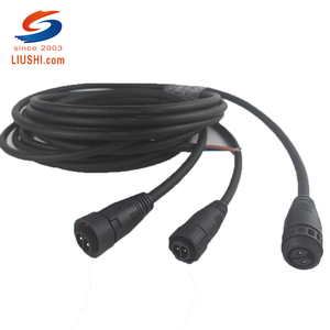 Liushi M19 IP68 nilon 2-Pin, tahan air adaptor kunci dorong konektor cepat listrik sepeda daya kabel Harness 1500V tembaga - Product Image 3