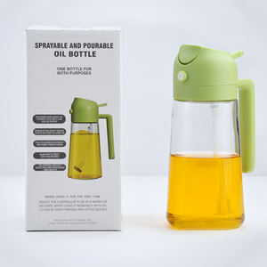 Distributeur d'huile anti-fuite à double usage, vaporisateur et verseur, bouteille d'huile en verre borosilicate pour une cuisine saine - Product Image 3