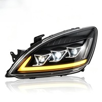 Phares avant de voiture, ensemble de phares avant, mise à niveau LED, 3 lentilles de projecteur, accessoires pour Mitsubishi Lancer 2003-2008