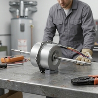 Moteur AC monophasé sans balais 220V 50Hz, efficacité IE3, étanche, à roulement à billes, résistant aux basses températures pour purificateur d'air et d'eau