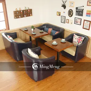 โต๊ะร้านกาแฟและเก้าอี้ออกแบบเก้าอี้ร้านอาหารบูธโซฟาโต๊ะร้านกาแฟและเก้าอี้
