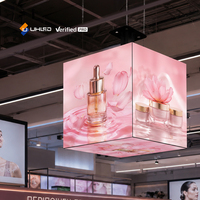 Pantalla LED Cúbica UHLED para Interiores y Exteriores, P2.5mm, P3.91mm, P2mm, P4mm, Reproductor Multimedia de Video