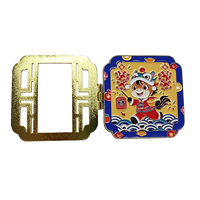 Aimant de réfrigérateur personnalisé en métal à sable mouvant liquide, motif paysage urbain chinois traditionnel, pour souvenir de voyage