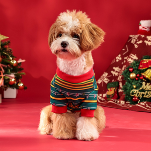 Ropa de Navidad de estilo Otoño e Invierno de alta calidad, fábrica de perros bípedos para mascotas a la venta, ropa de Navidad para perros pequeños hecha de tela - Product Image 2