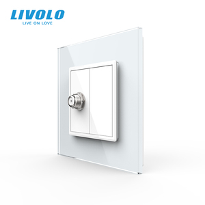 Prises murales satellite LIVOLO standard britannique 86x86mm, module fonctionnel 22.5x45mm pour <span class=keywords><strong>antenne</strong></span> <span class=keywords><strong>TV</strong></span> HD 4K 8K UHD - Product Image 1