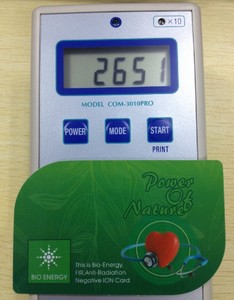 Tarjeta de Salud con Iones Negativos de Bioenergía, 2651 Iones, Infrarrojo Lejano, Logotipo Personalizado, Venta al Por Mayor Directa de Fábrica - Product Image 6