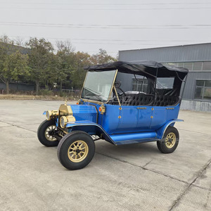 Nouvelle Voiture Électrique Vintage Haut de Gamme Bleue à Deux Rangs et 5 Places, 4 Roues, Accessoires Personnalisables, Marque EGO, Propulsée par Batterie - Product Image 4