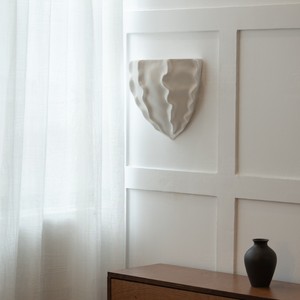 Lampe murale en plâtre à motif coquille Saint-Jacques, LED E27, avec interrupteur, pour chambre, couloir, entrée, style Wabi Sabi, design artistique. - Product Image 3