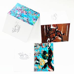 Biglietti di Ringraziamento Pieghevoli Personalizzati con Una Linea di Piegatura, Due Pagine, Laminazione in Film, Come Regalo - Product Image 3