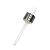 13/415 18/415 20/415 Bouchon compte-gouttes blanc lisse compte-gouttes en plastique blanc avec caoutchouc de pipette pour bouteille en verre de 30ml