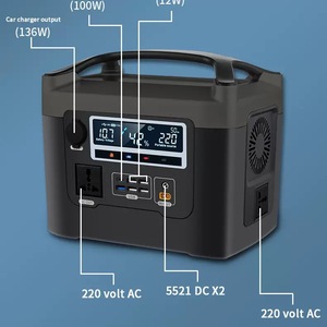 Centrale Électrique Portable d'Extérieur 220V, Batterie Grande Capacité, Onde Sinusoïdale Pure, pour Voyages en Voiture aux États-Unis, Diffusion en Direct, Camping et Stands - Product Image 4