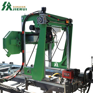 Aserradero de Cinta Horizontal Automático para Corte de Troncos, Máquina Cortadora de Madera con Motor Diésel, Aserradero Hidráulico Portátil con Remolque - Product Image 6