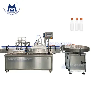 Automatic sealing and capping bottle oral syrup liquid filling machine