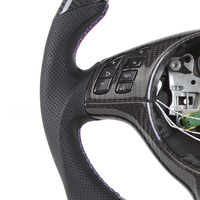 Volant de voiture en Fiber de carbone LED, kg, Compatible avec BMW E46, sans garniture ou boutons, nouveau Design