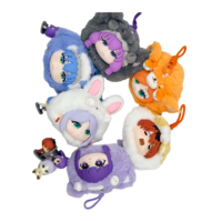 Lot de 12 boîtes en gros Anime EAKI Frieren: Beyond Journey's End Animal Party Peluches Boîte Mystère de Collection pour Jouets Cadeaux
